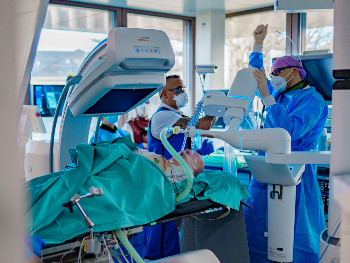 Image-guided robotic bronchoscopy with Cios Spin, a 3D C-arm for pulmonology