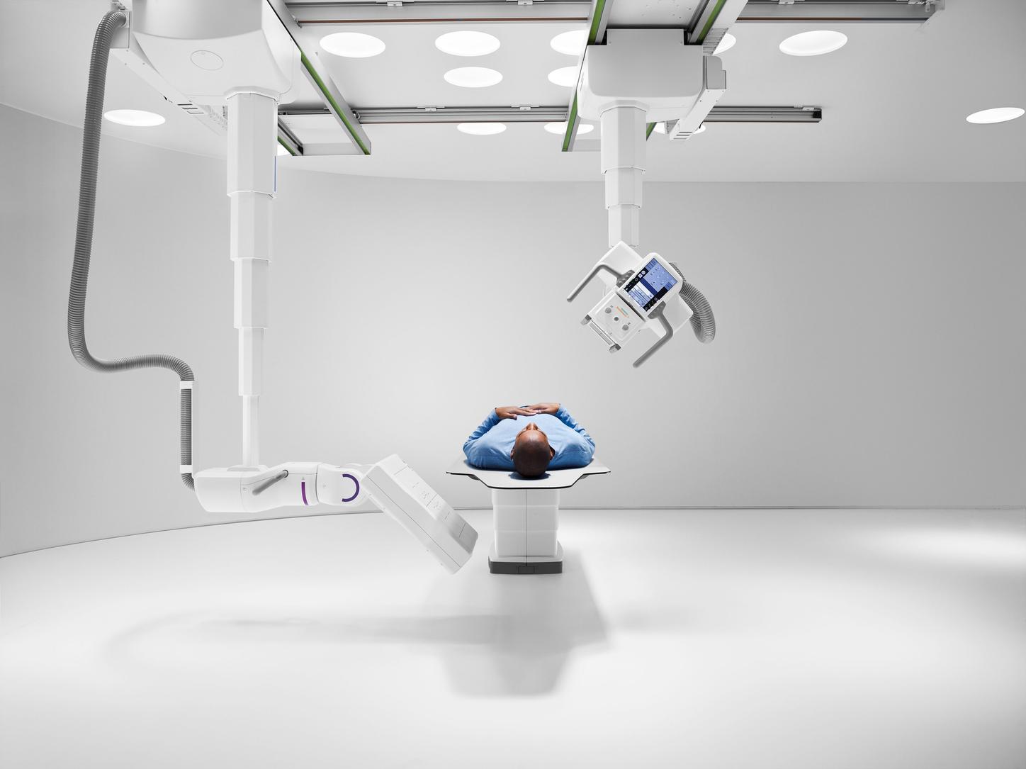 Patient on the Multitom Rax
