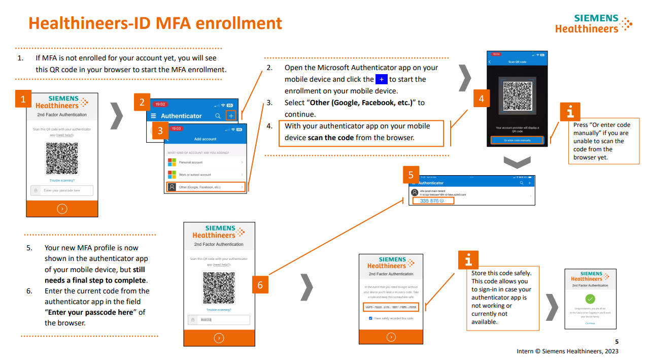 Siemens Healthineers Healthineers-ID MFA Login Demo