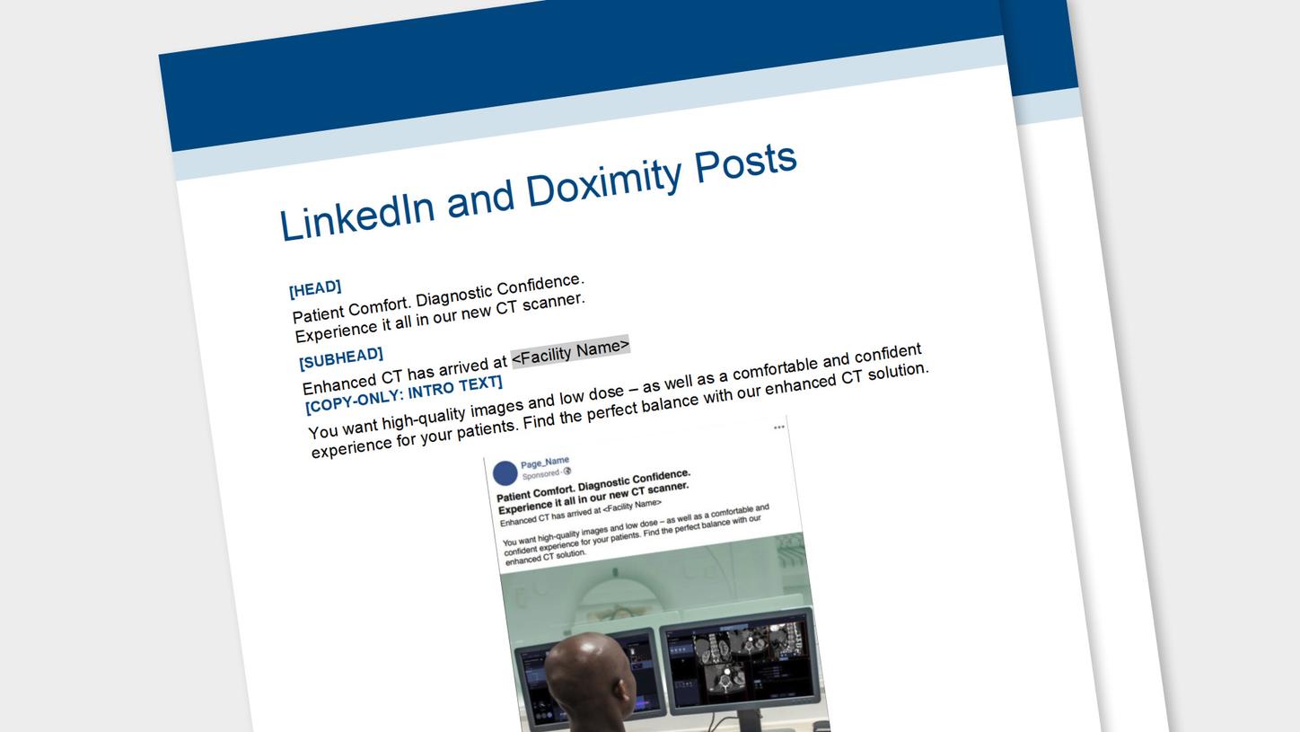 SOMATOM go.Up Physician LinkedIn and Doximity Post for Referring Physicians