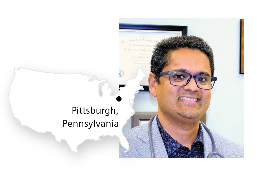 Portrait of Ashok MuthuKrishnan, MD, University of Pittsburgh Medical Center, Pennsylvania, USA