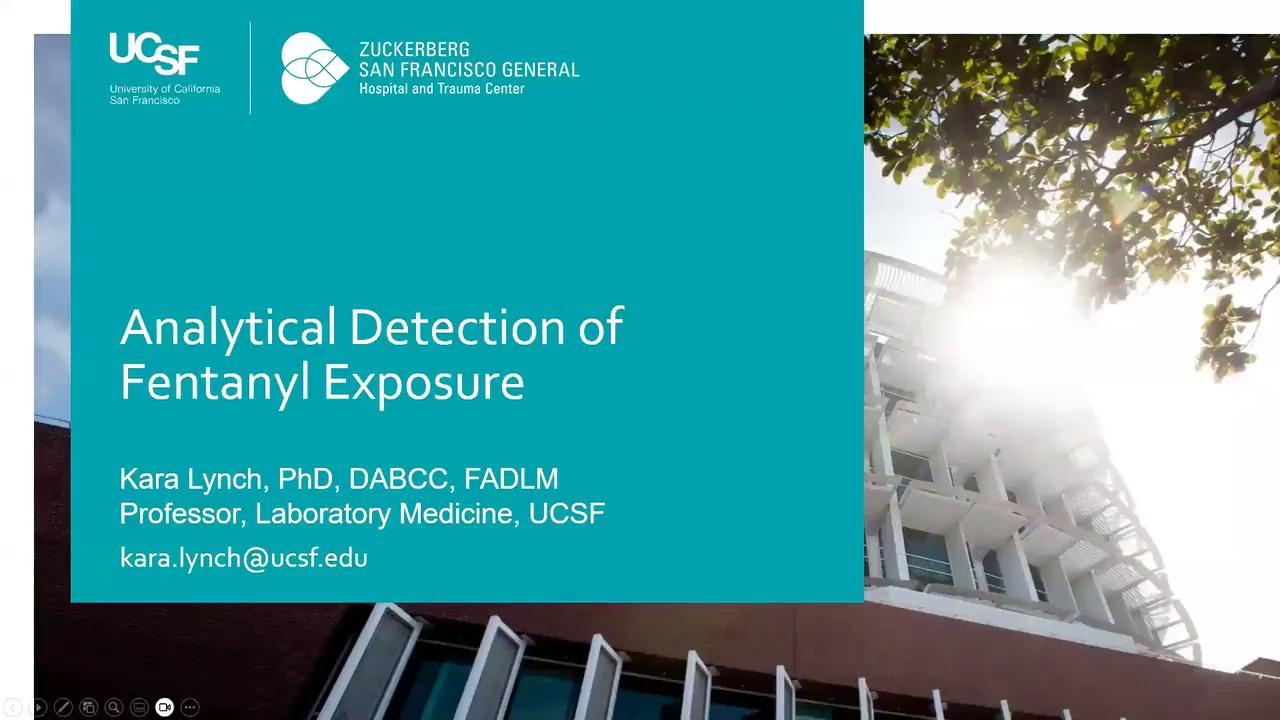 Titl card of Analytical Detection of Fentanyl Exposure webinar