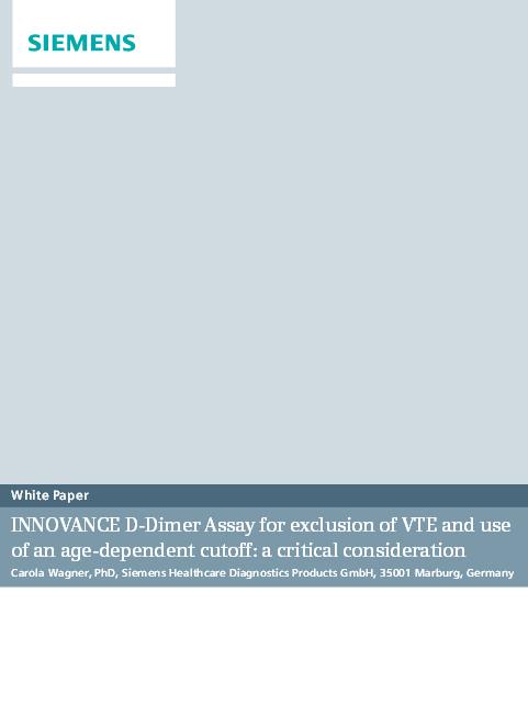 D-dimer Testing for VTE Exclusion: Impact of an Age-adjusted Cutoff*