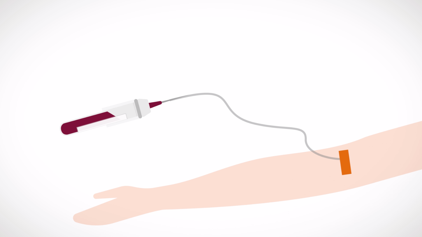 How do blood tests indicate a need for concern when contrast material is injected?