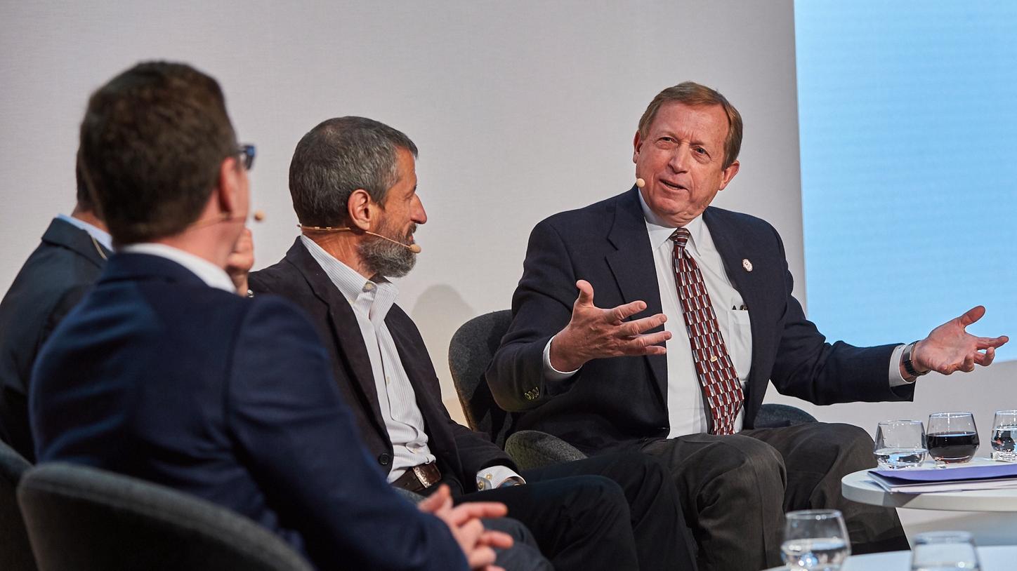 Brent James, MD, former Executive Director and Chief Quality Officer at Intermountain Health (on the right)