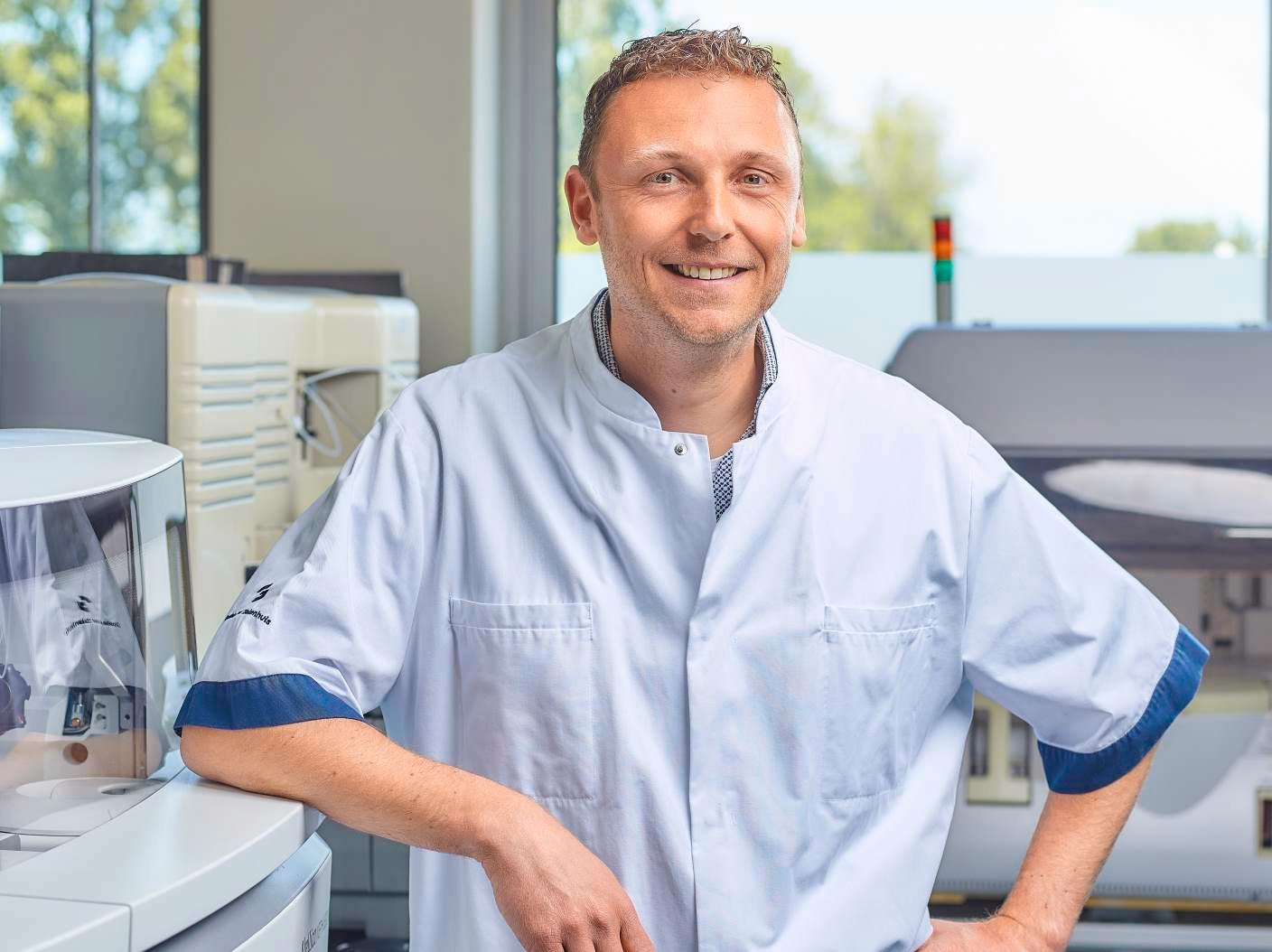 Foto van Gideon Lansbergen, Klinisch Chemicus Groene Hart Ziekenhuis
