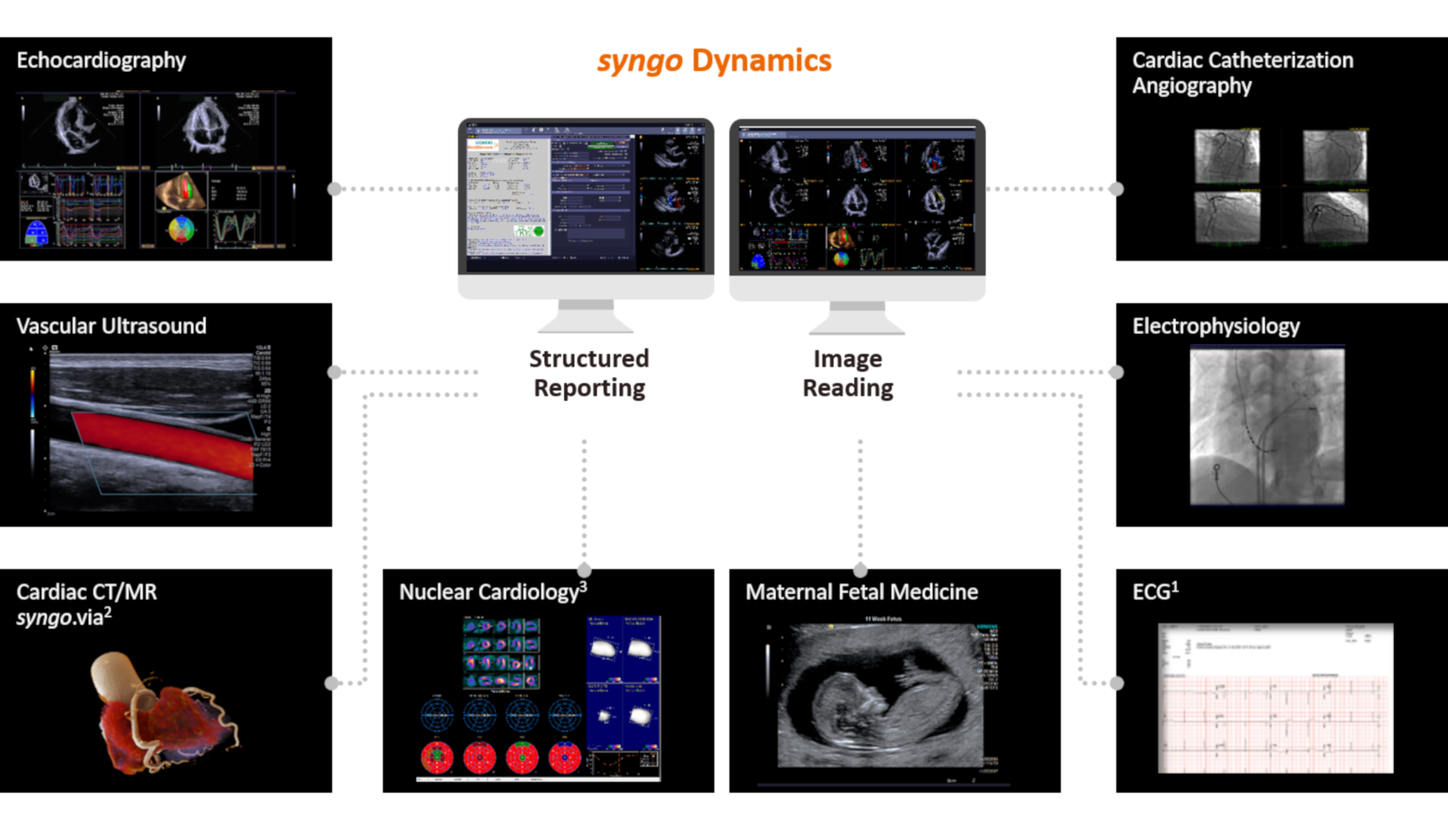 Reading and reporting for entire cardiovascular service line