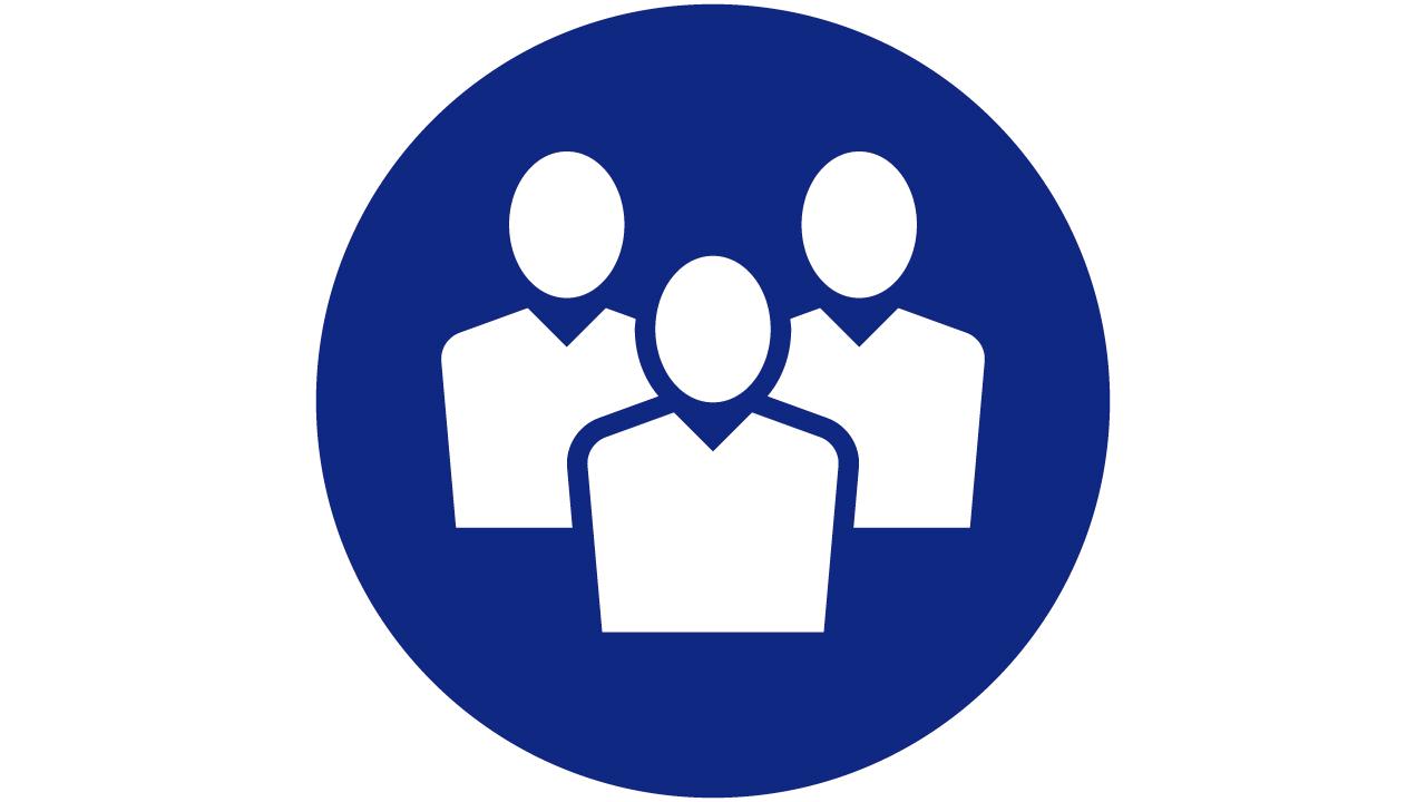 an icon representing the workforce