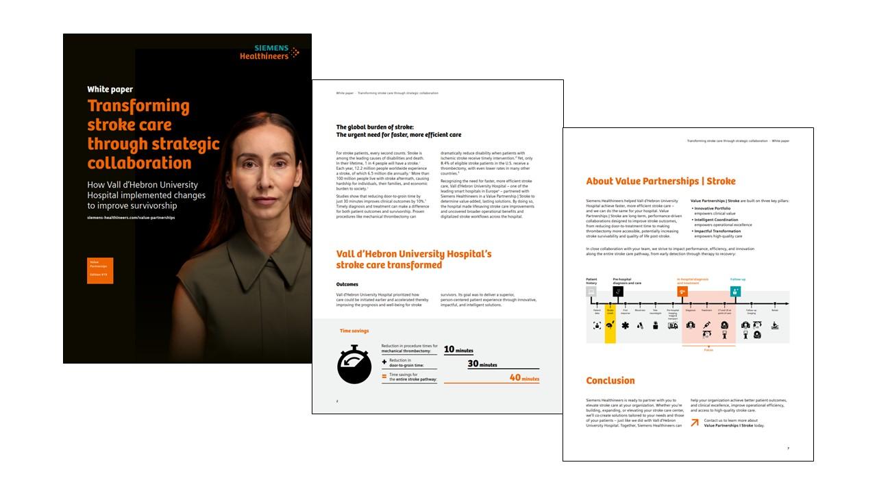 Three Panel Cover for the white paper on Vall D'Hebron