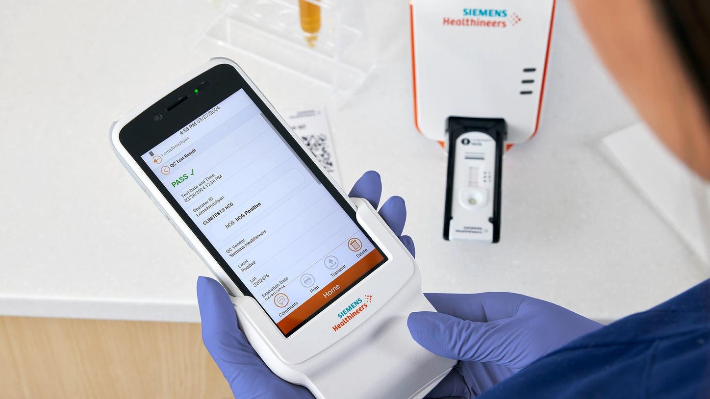 Atellica LumIQ Display Viewing hCG Test Results