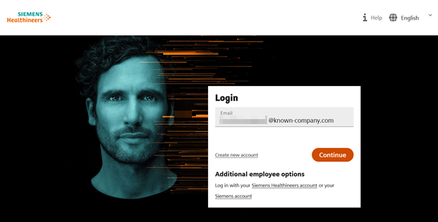 Healthineers-ID Login Continue