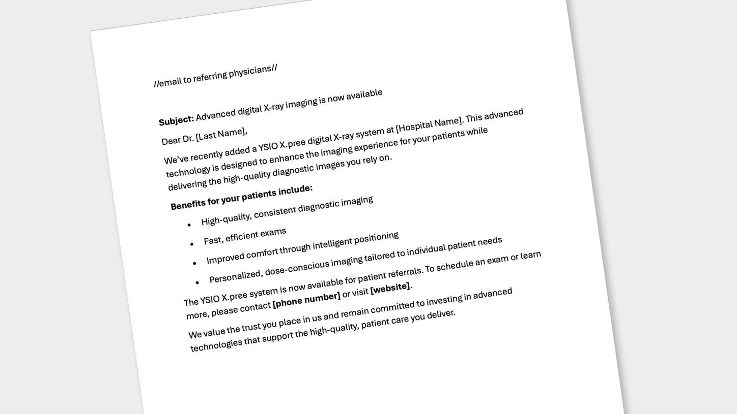 YsioXpree toolkit physician email