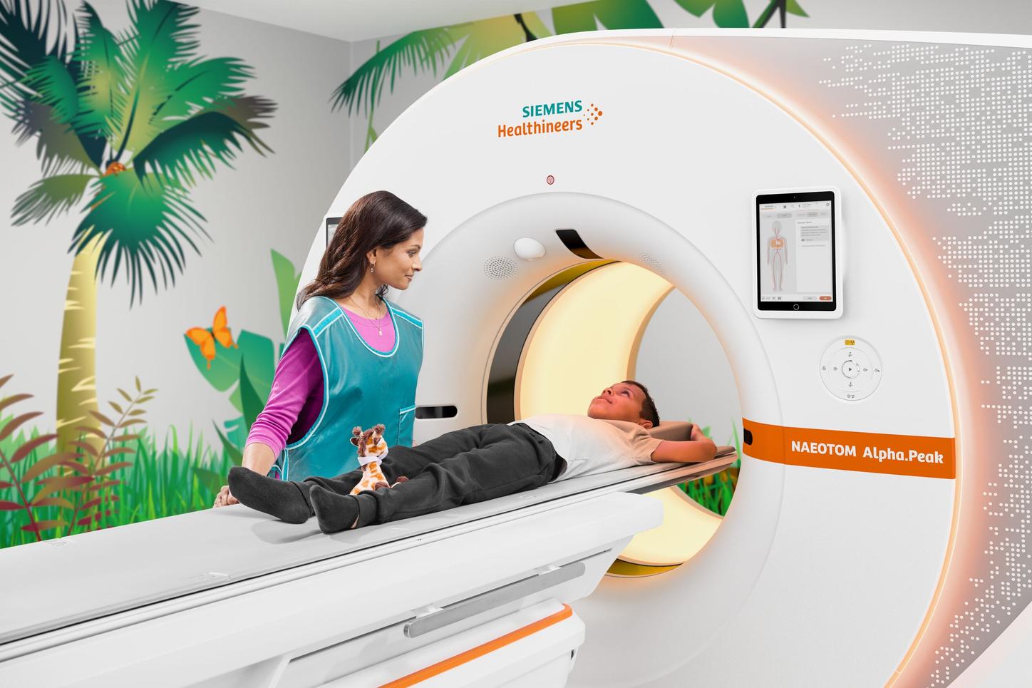 Doctor and a young patient with NAEOTIM Alpha.Peak