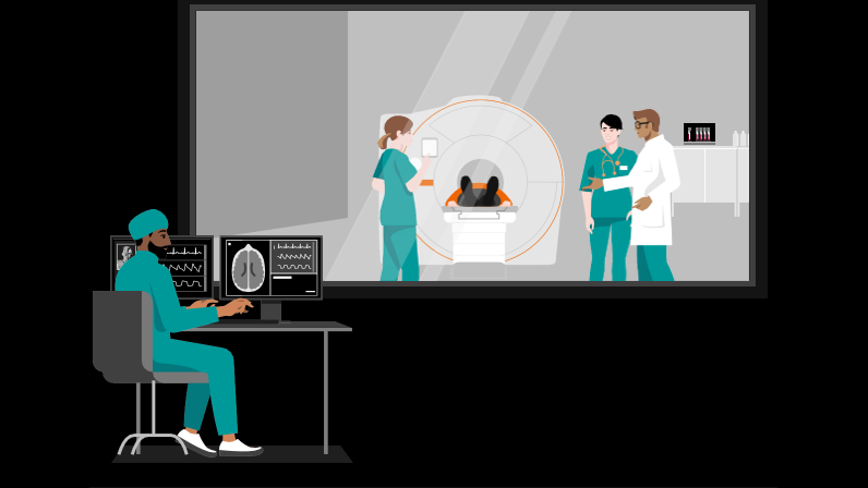 Illustration of a Radiology Department