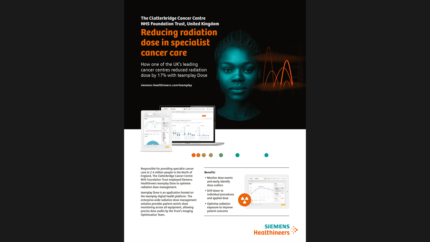 Reducing radiation dose in specialist cancer care - Whitepaper