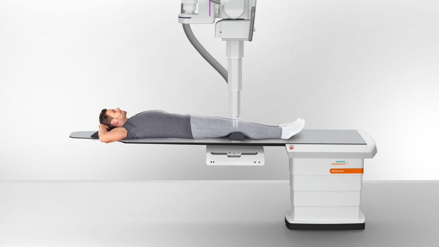 Patient on the Multitom Rax 