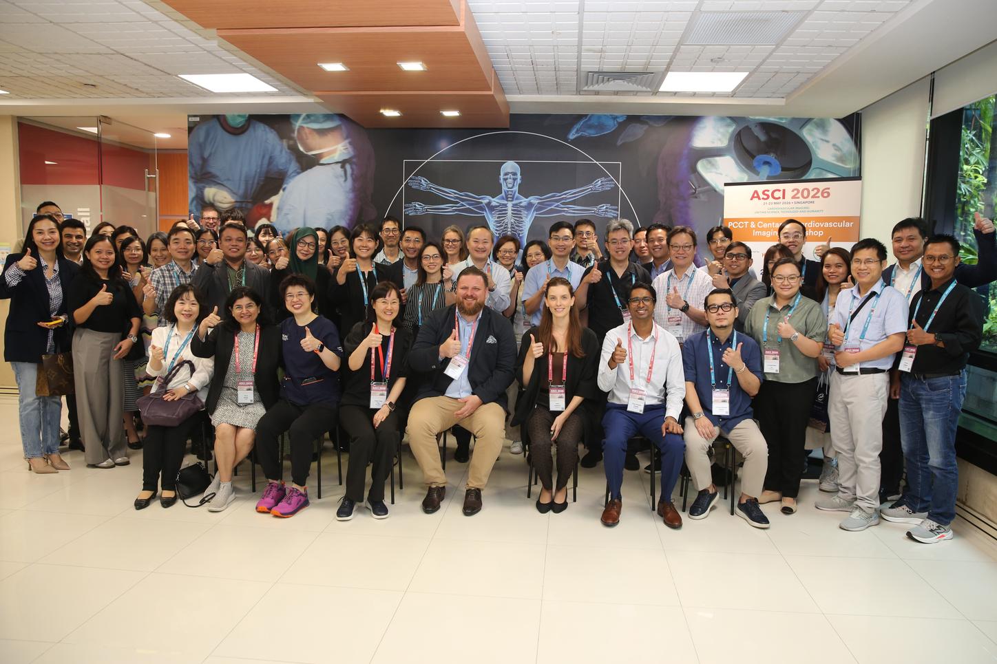 Group photo at Siemens Healthineers X Bayer Pre-Congress Workshop at ASCI 2026