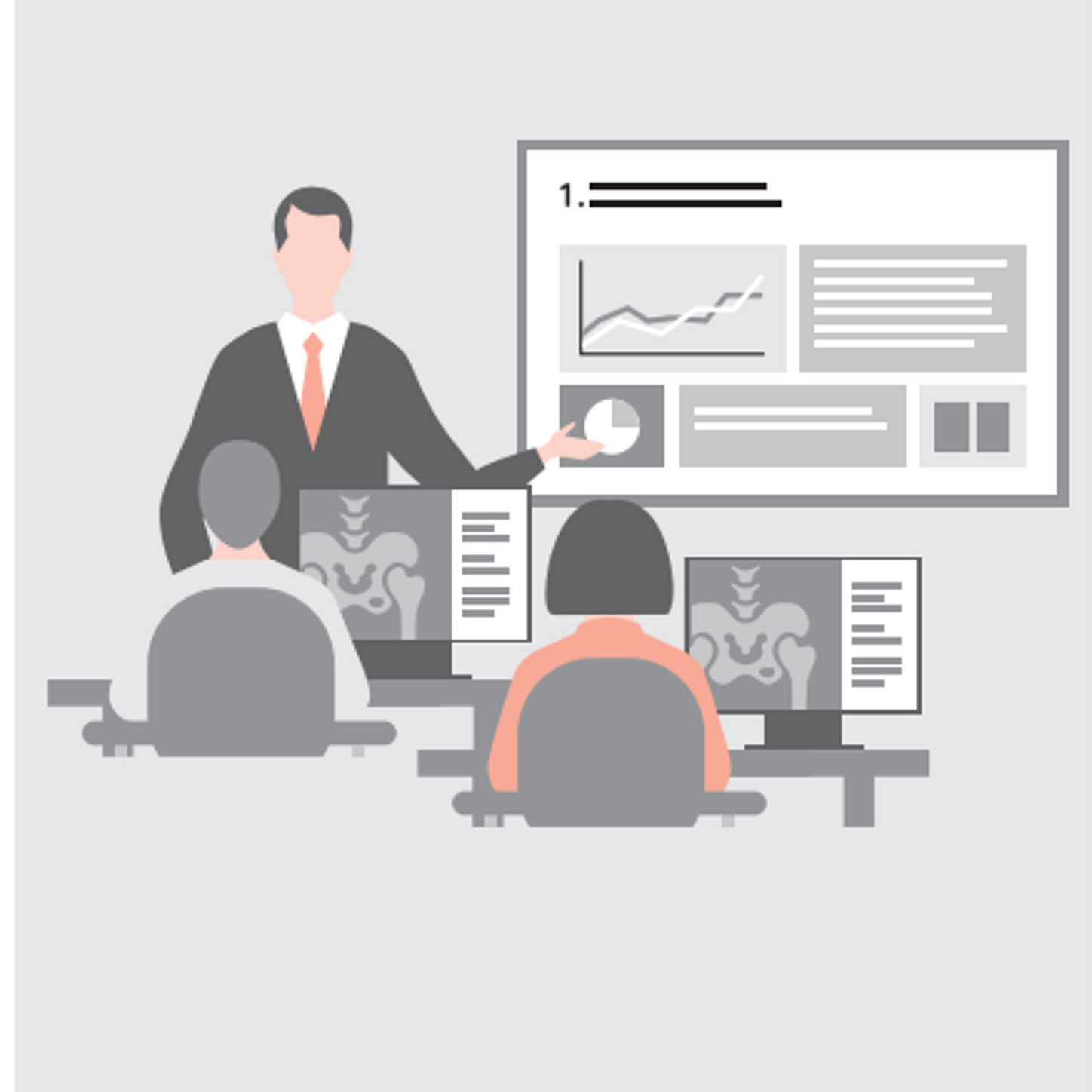 Teacher giving lesson