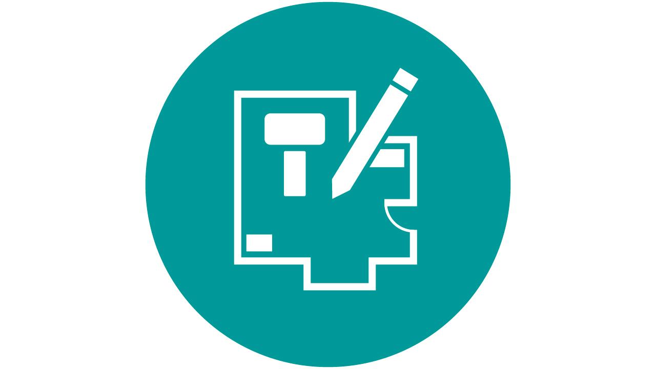facility layout plan icon