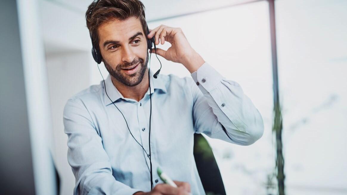 Image of man with headset