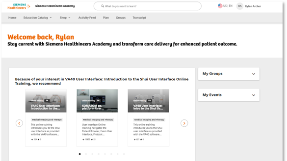 Siemens Healthineers Academy Homepage