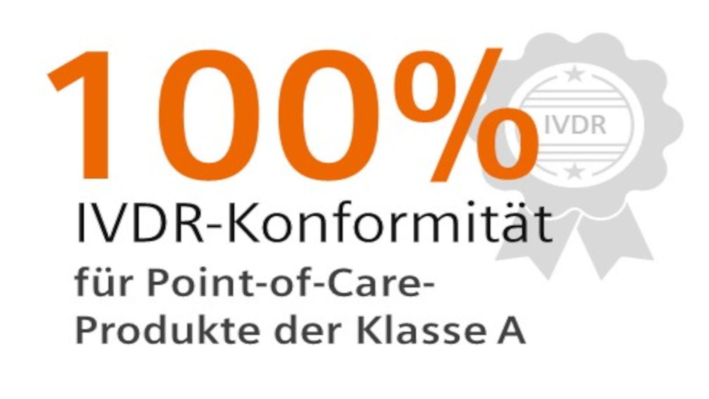 100 % IVDR-Konformität für Point-of-Care-Produkte der Klasse A