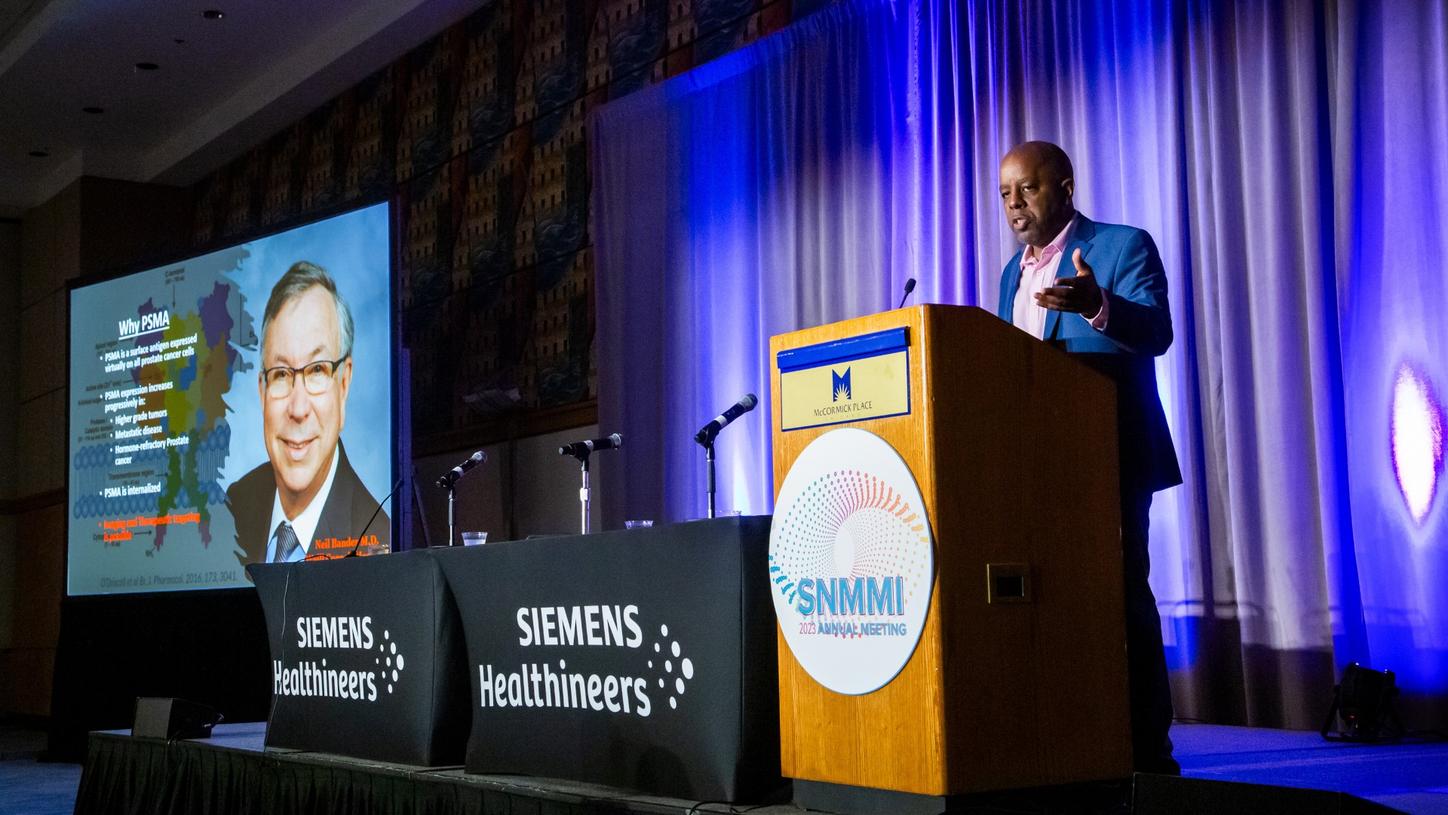 SNMMI 2023 - Osborne presents on expanding access to next-generation theranostics. 