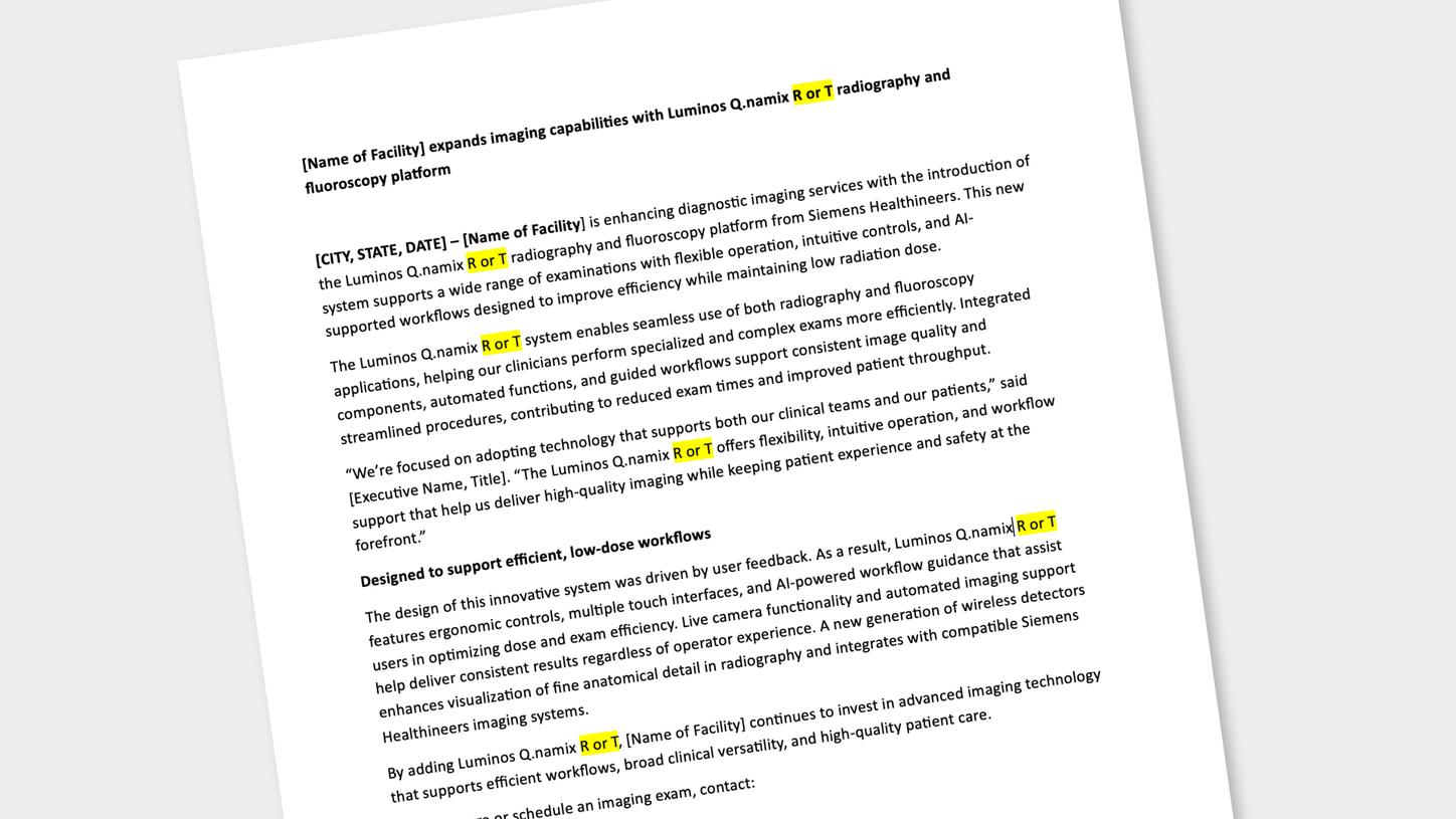 LUMINOS Q.namix press release