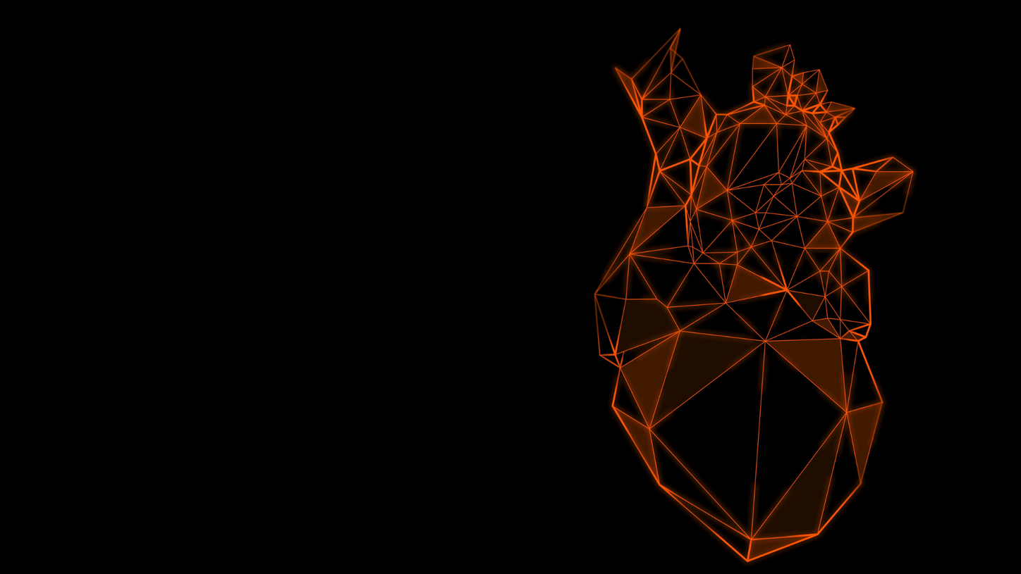 Image of a digital heart