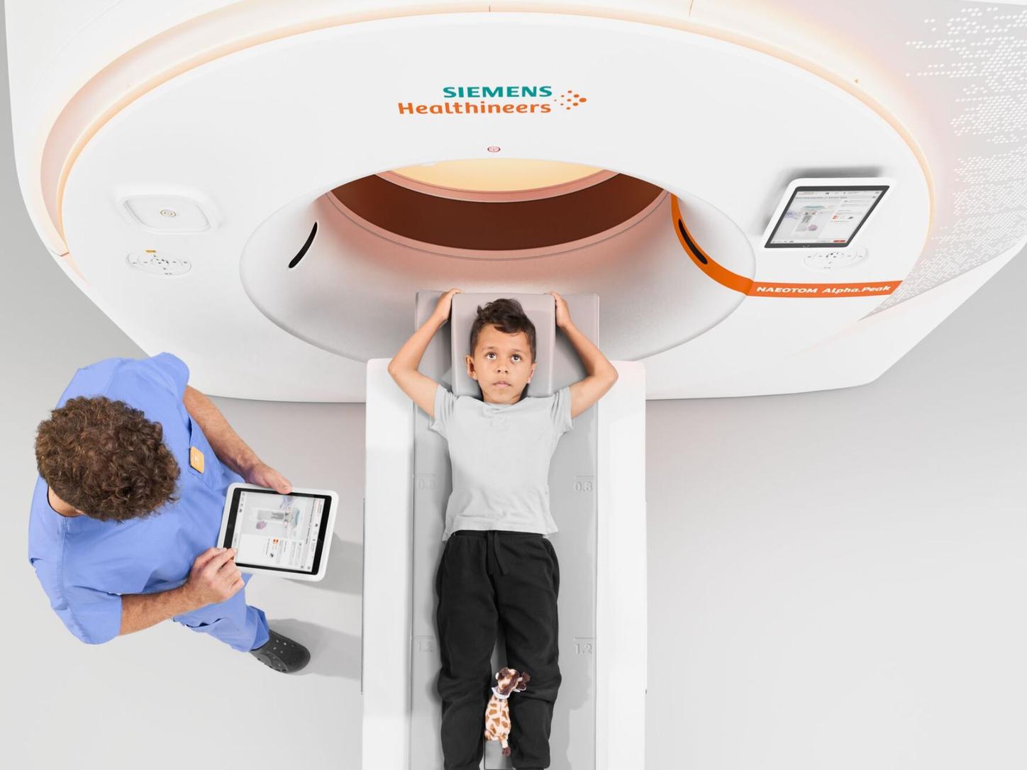Doctor and a young patient with NAEOTIM Alpha.Peak