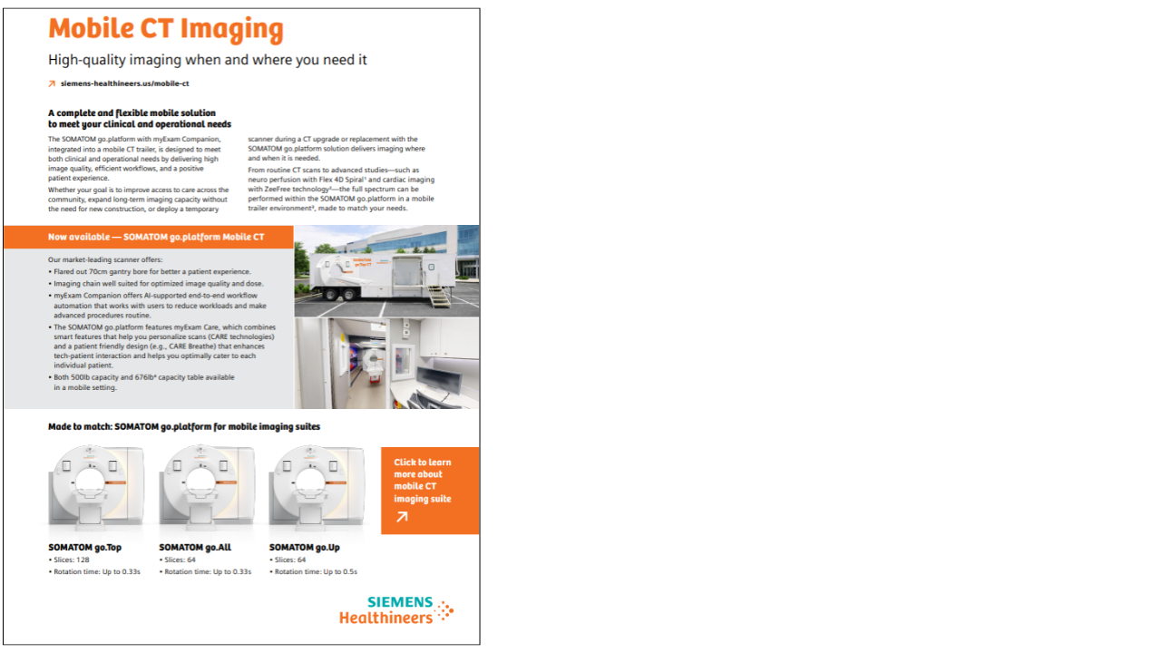 Screenshot of Mobile CT Flyer