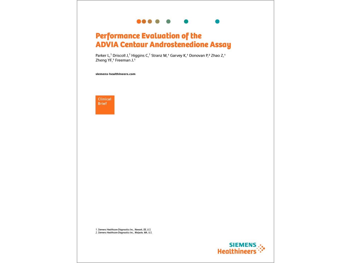 ADVIA Centaur® Androstenedione Assay