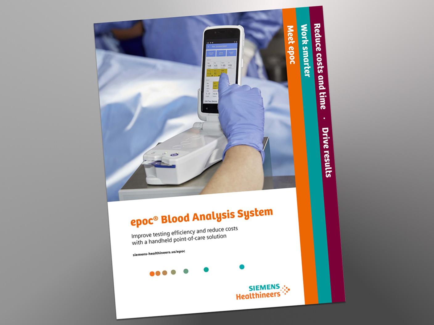 Product brochure for the epoc Blood Analysis System