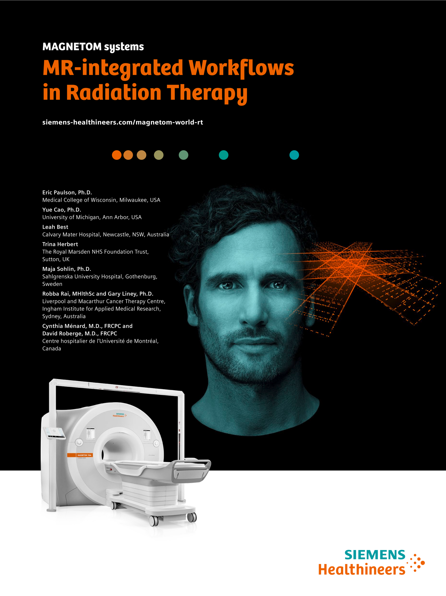 Frontpage of the MRI in RT workflow booklet