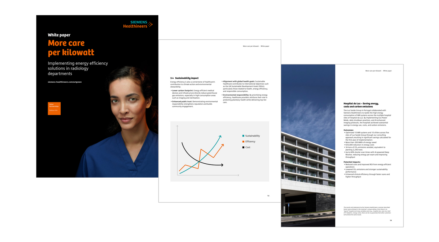 Cover Image of White Paper: More Care Per Kilowatt