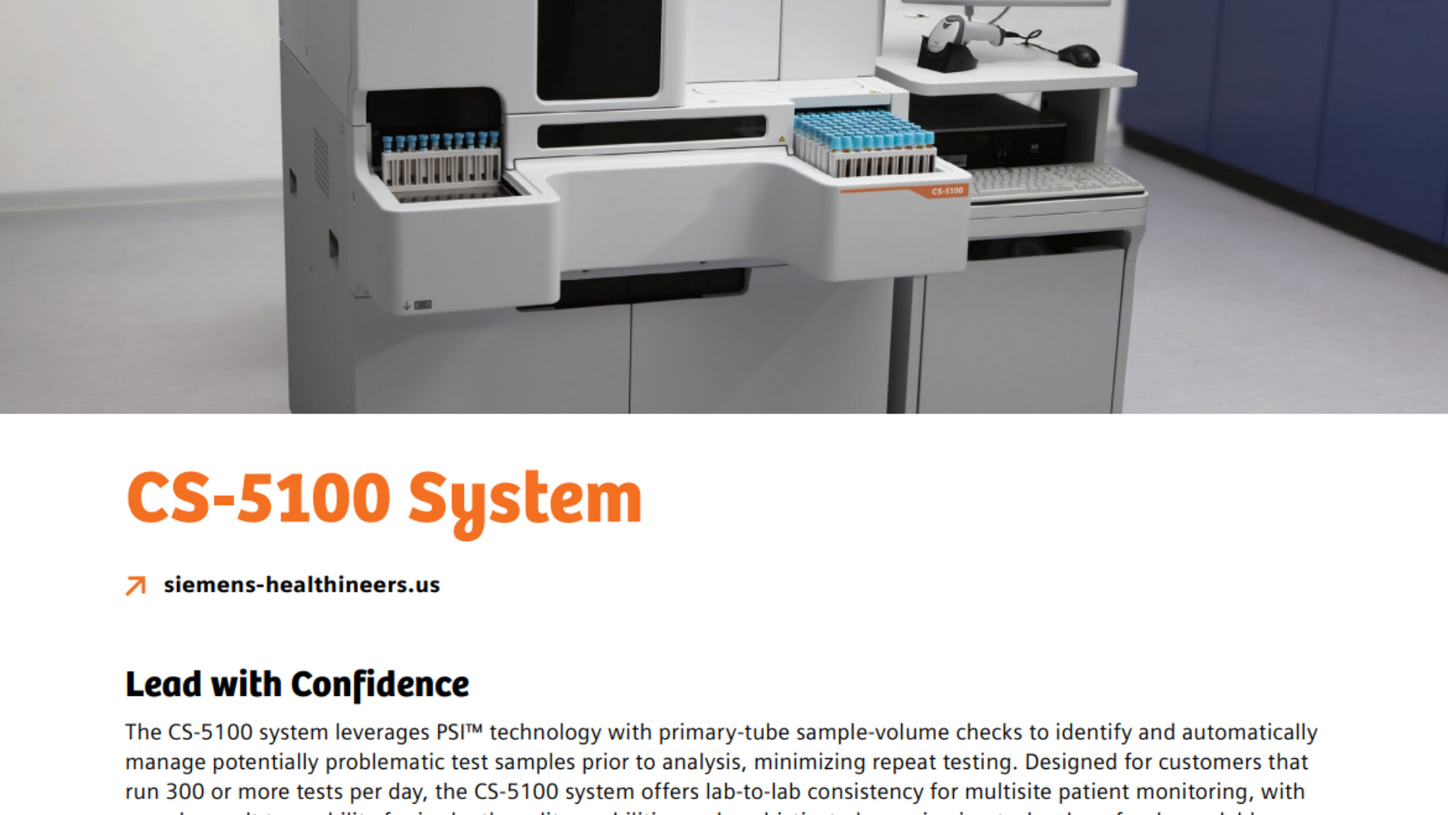 Screenshot of CS-5100 Spec Sheet