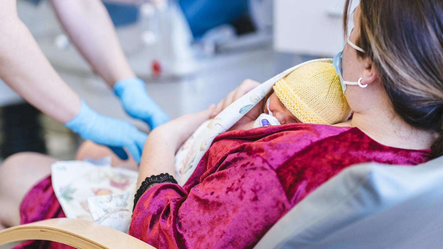 Patient receiving hospital care, representing point-of-care testing designed for sensitive NICU and PICU environments