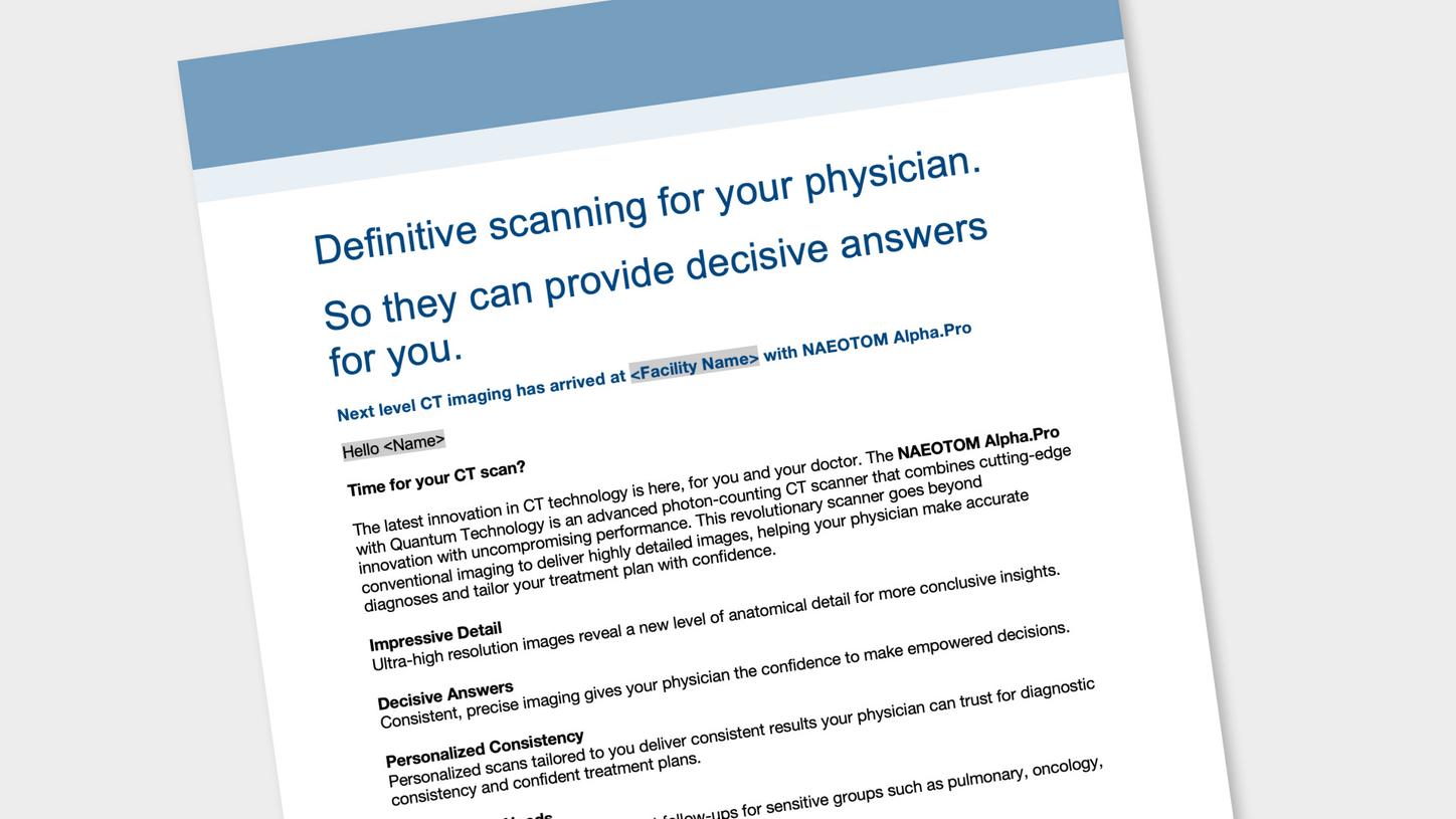pro patients awareness eblast