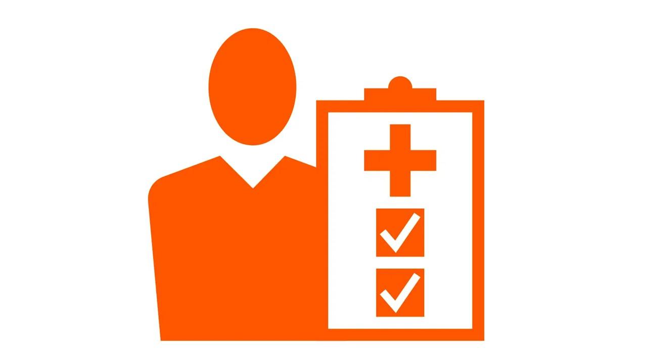 Illustration of a healthcare professional with a medical checklist representing clinical confidence in D-dimer testing.
