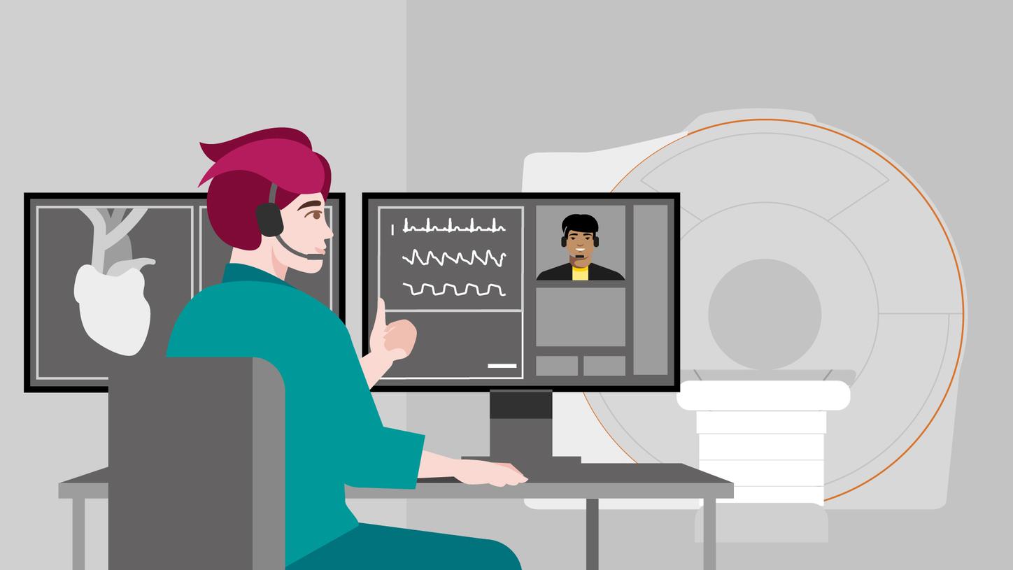 Siemens Healthineers WeScan also provides on-the-job coaching for MRI technologists