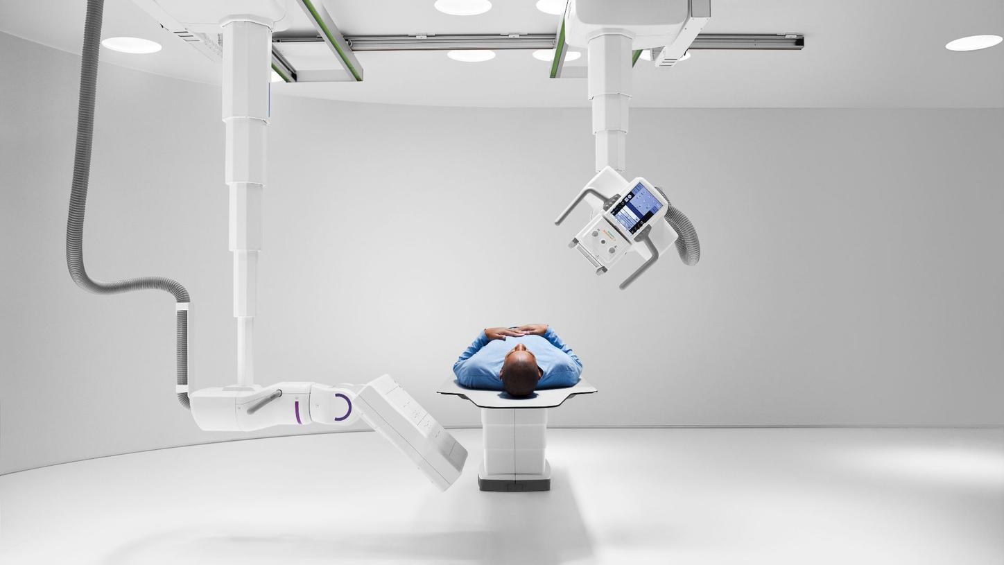 Patient on the Multitom Rax