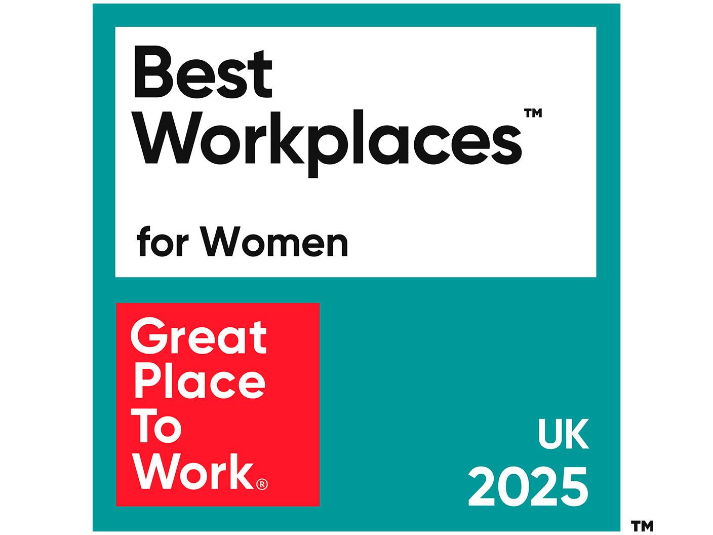 UK - Best Workplaces for Women badge