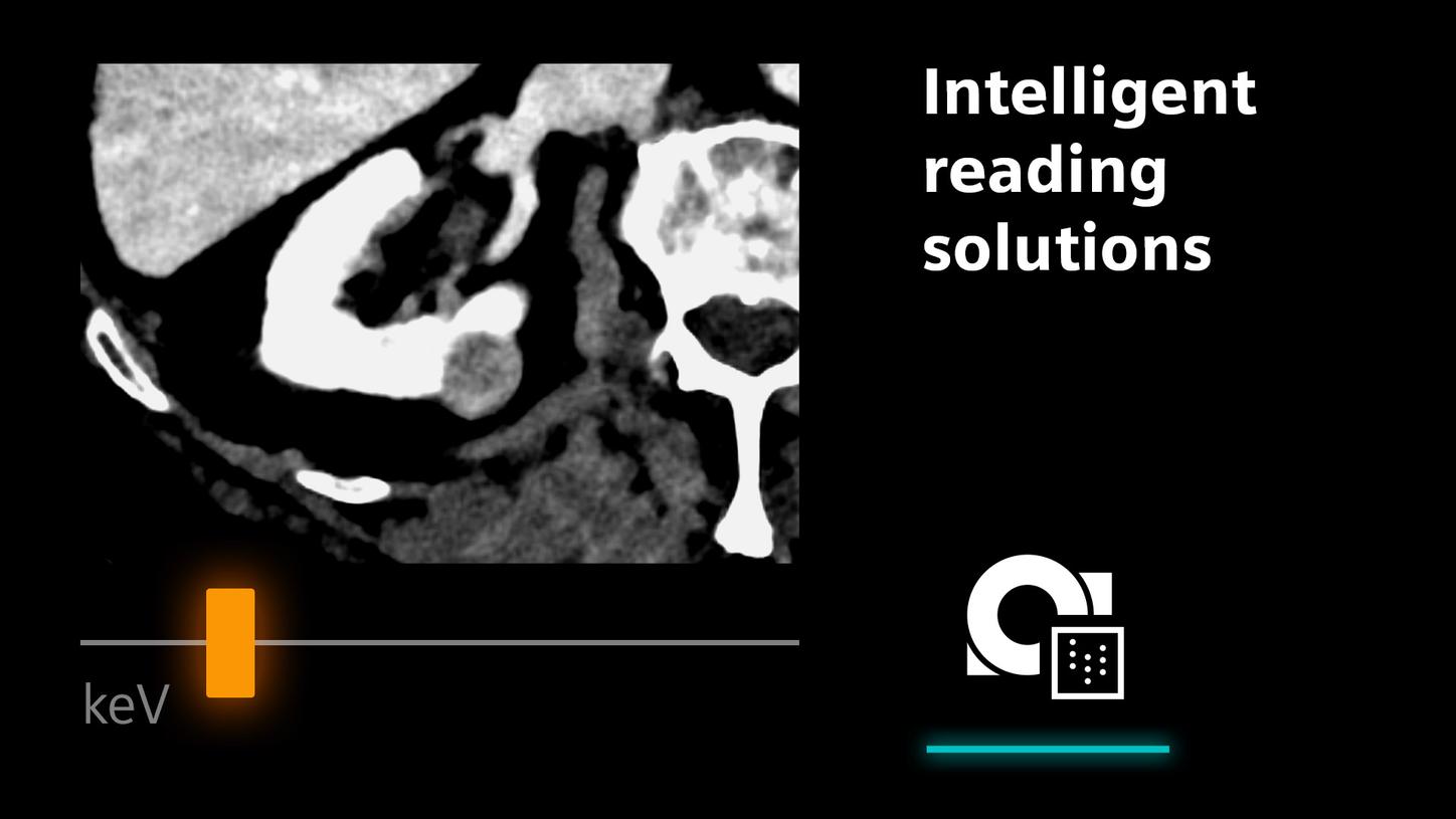 Intelligent reading solutions, such as changing keV levels of images as easily as windowing.