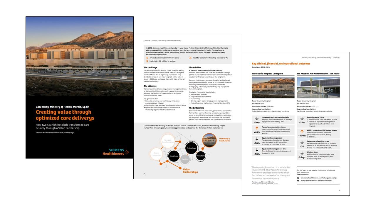 Showcasing the case study on the Ministry of Health in Murcia