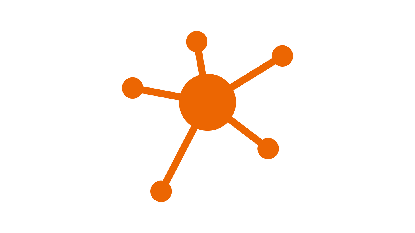 Orange network icon