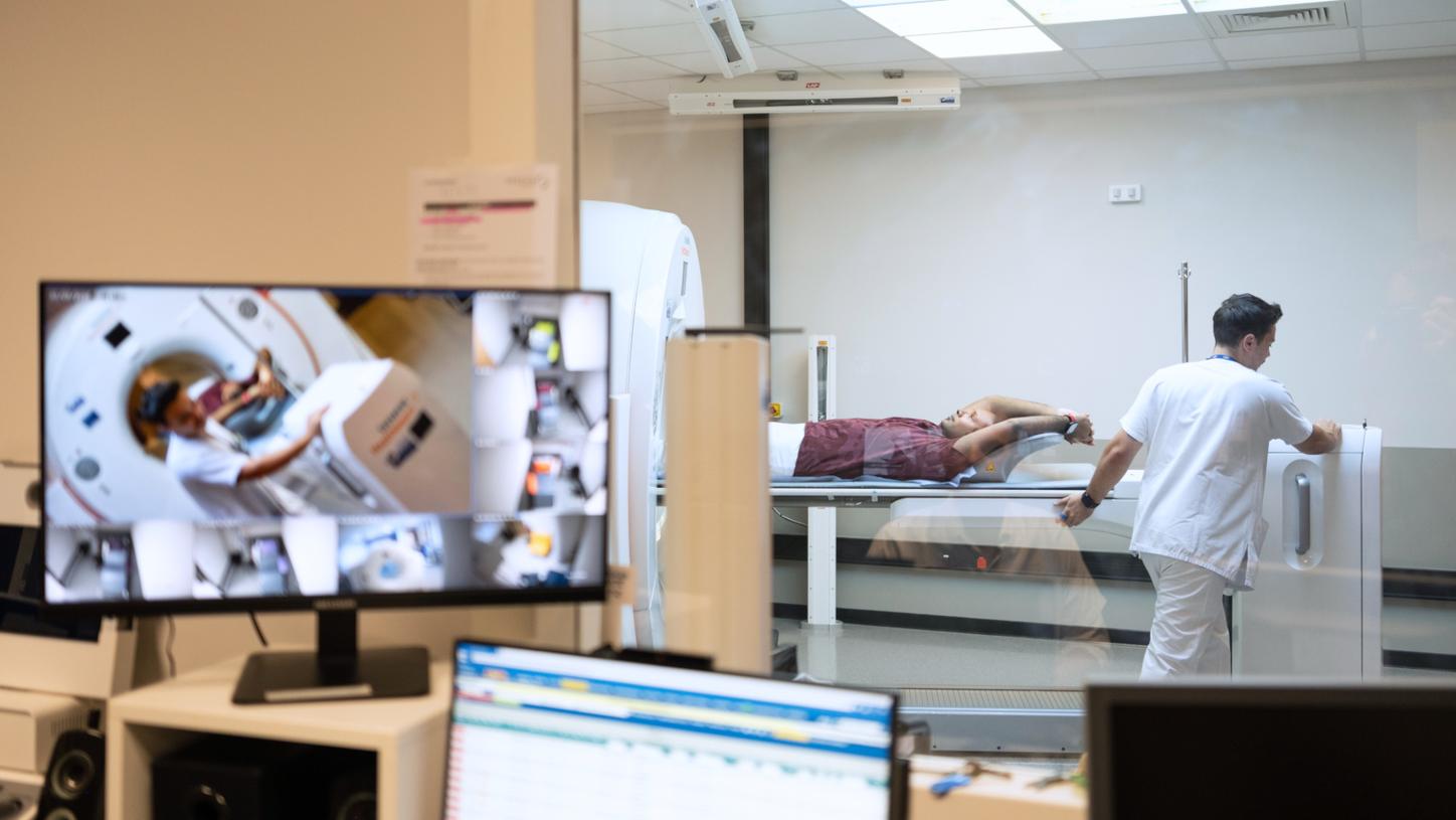 Control room view of the Biograph Vision Quadra PET/CT.