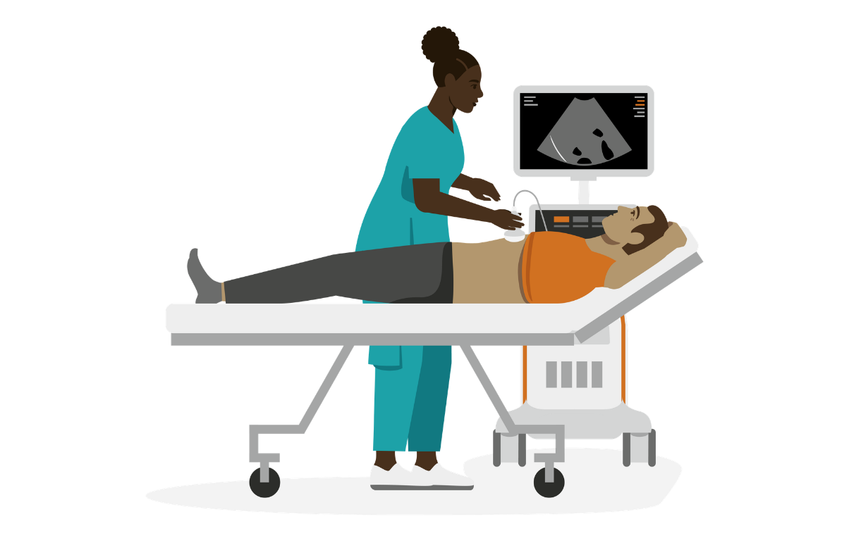 Abdominal ultrasound exam