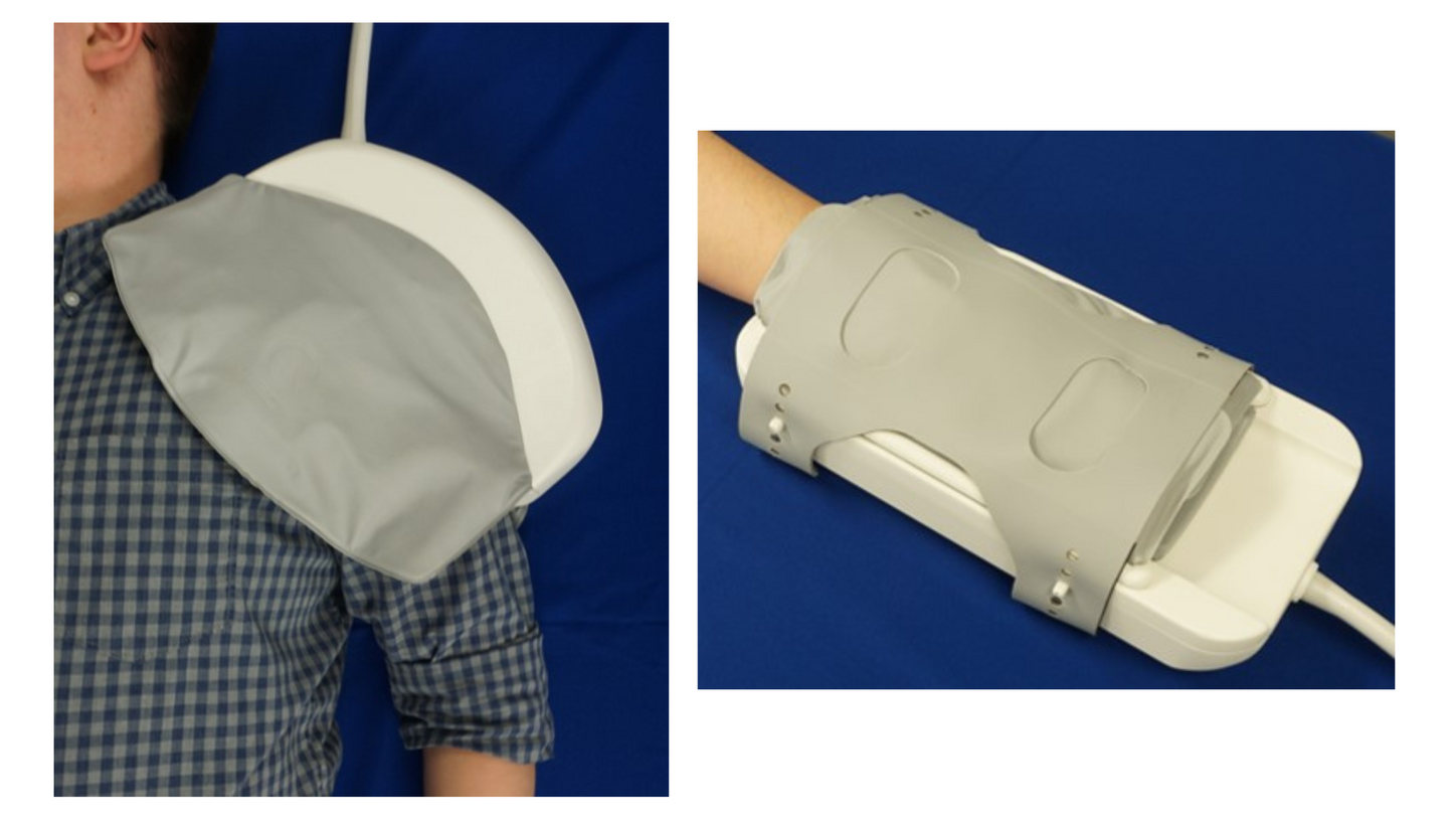Hand Wrist and Shoulder Coil on a patient