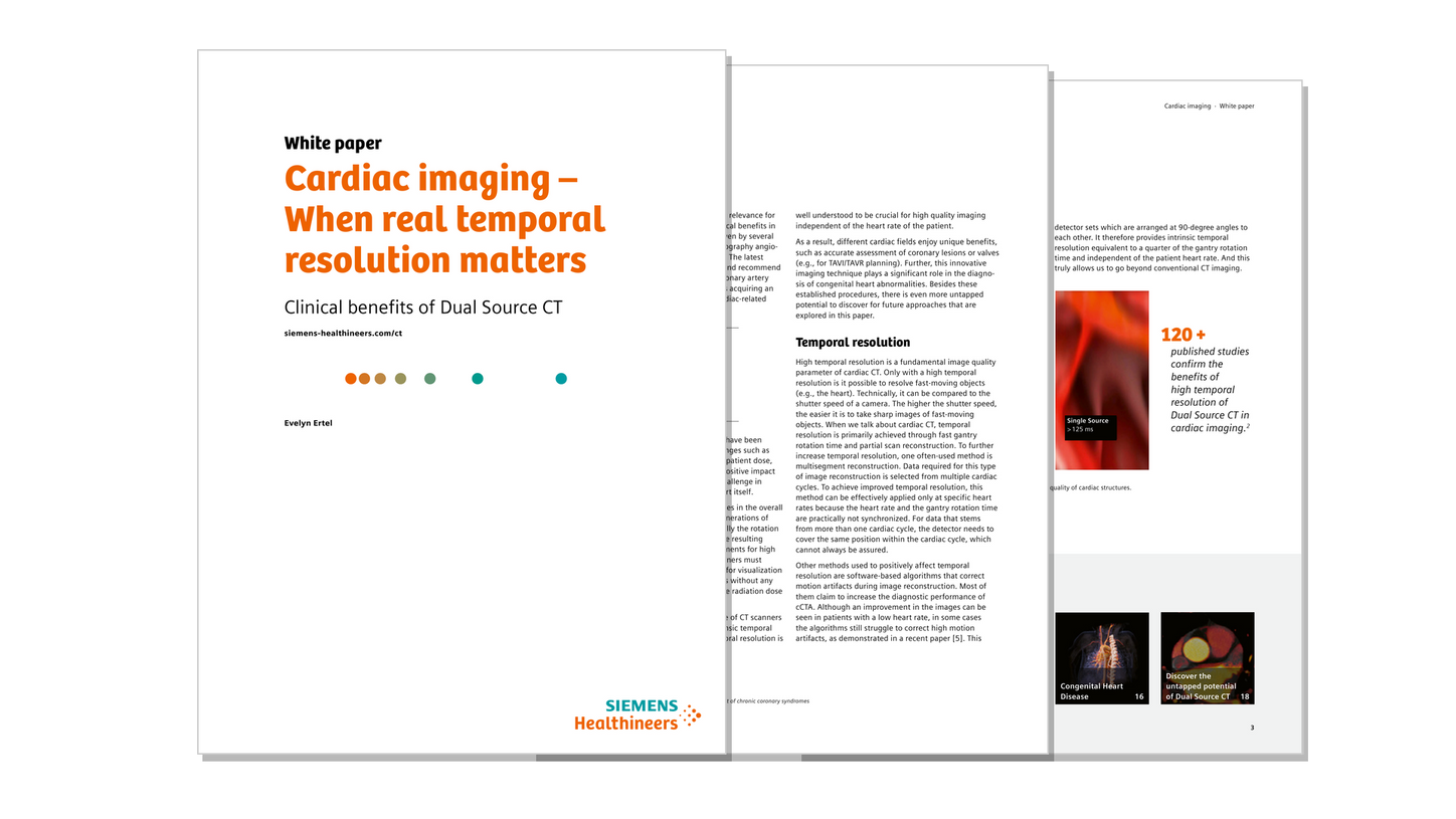 Teaser Whitepaper Dual Source- Cardiac Imaging