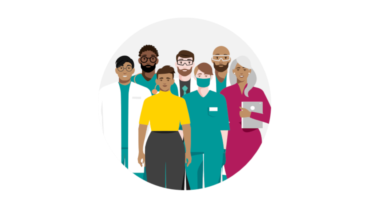 Graphic for Theranostics implementation checklist widget - step 6 Essential personnel